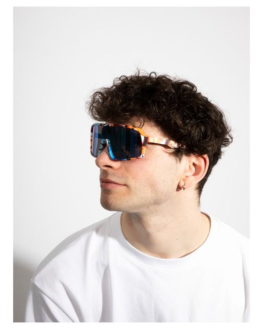 SVNX Blue Polarised Cycling Glasses for men