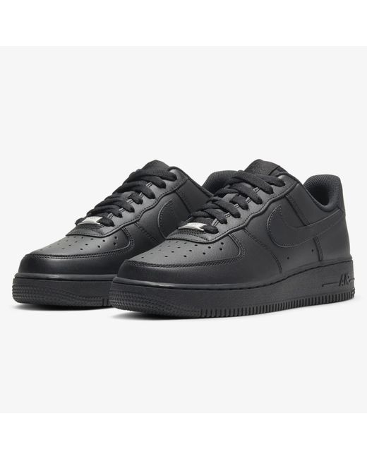 Nike Black Ladies Air Force 1 '07 Trainers
