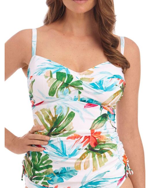 Fantasie Blue Kiawah Island Twist Front Tankini