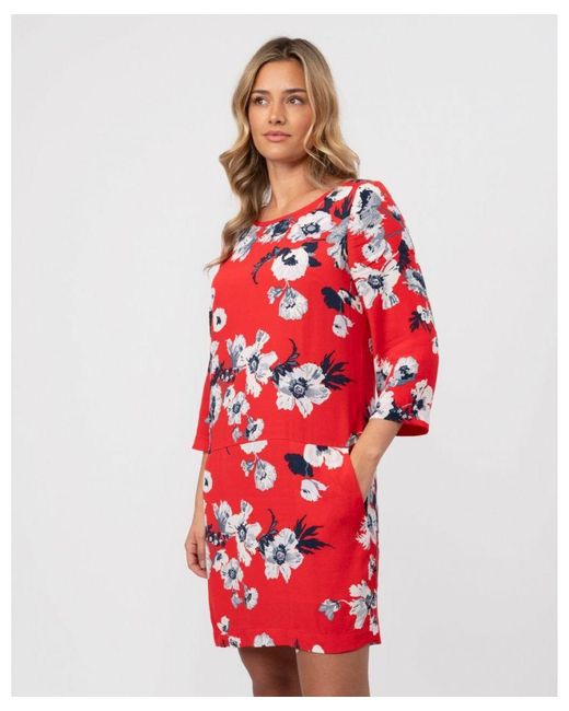 Joules Red Ambion Dress (X)