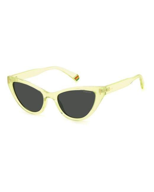 Polaroid Yellow Pld 6174S Cat Eye Sunglasses