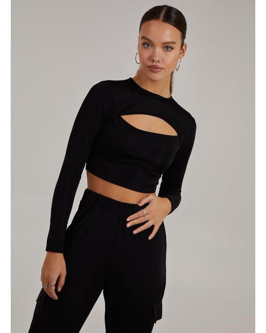 Pink Vanilla Black Letterbox Slinky Long Sleeve Top