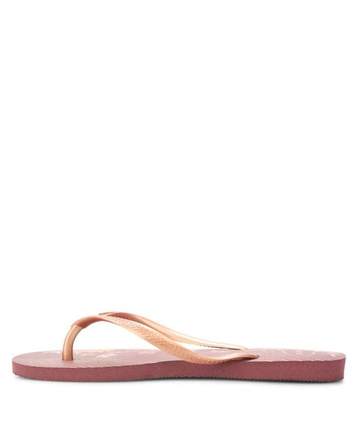 Havaianas Pink Slim Organic Flip-Flops