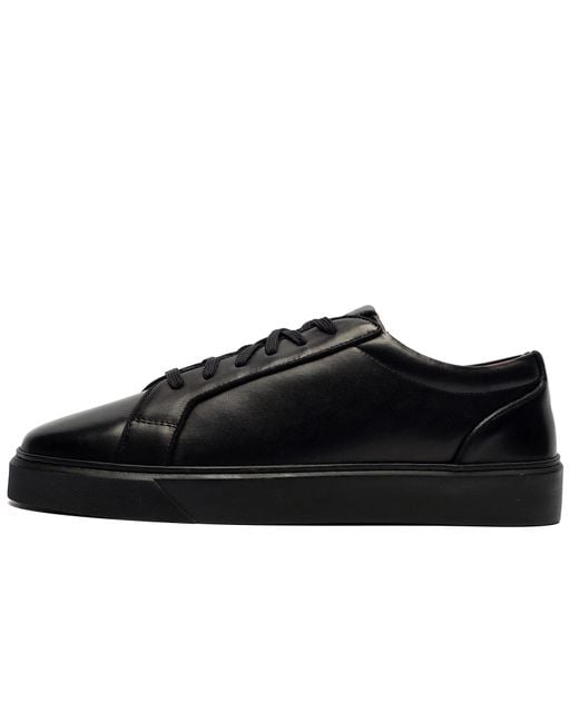 House Of Cavani Black P50 Leather Trainers for men