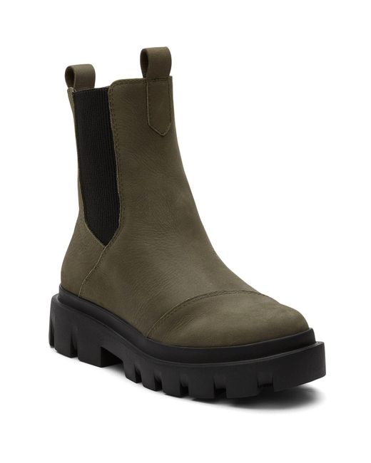 TOMS Black Rowan Leather Boots