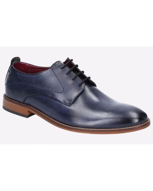 Base London Blue Script Washed Leather for men