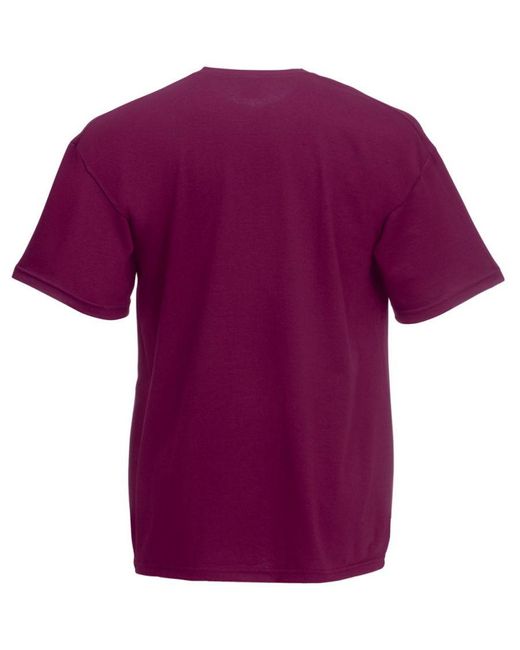 Fruit Of The Loom Purple Valueweight Short Sleeve T-Shirt for men