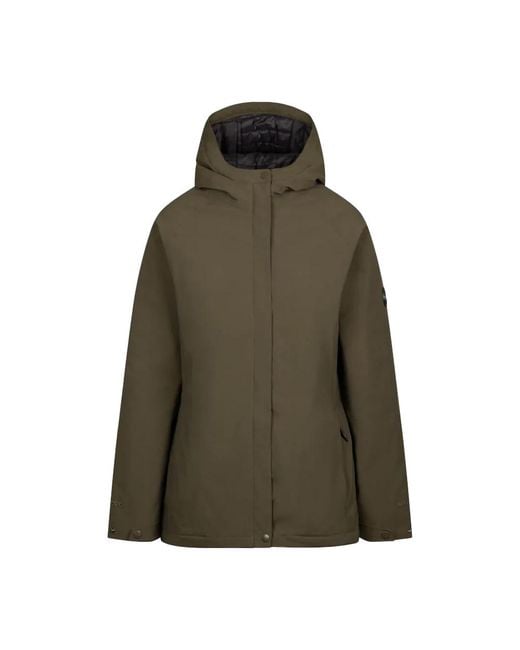 Trespass Green Ladies Carlotta Raincoat (Dark Vine)