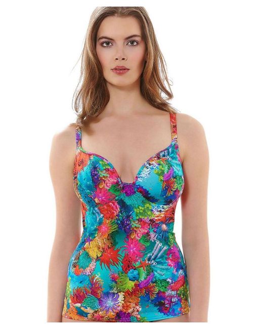 Freya Blue Under The Sea Tankini Top Reef