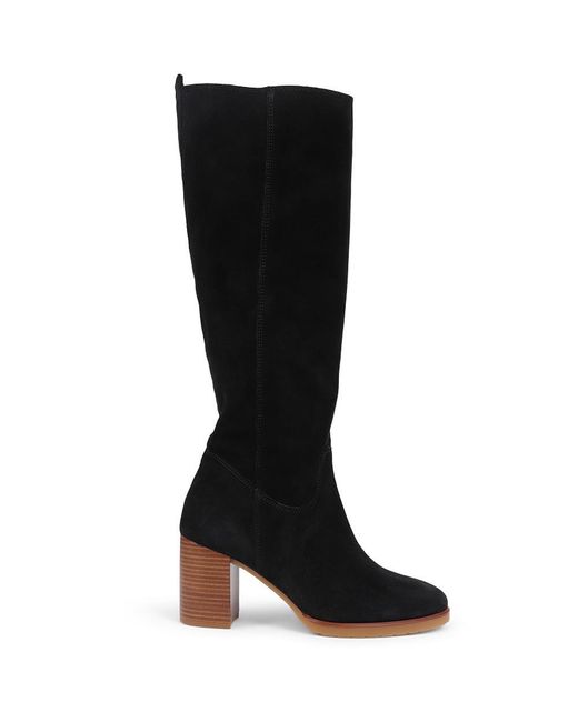 Jones Bootmaker Black Iona Slouch Suede Knee Boots