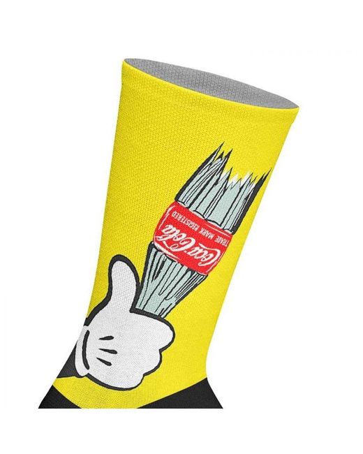Jenes Socks Black Elastic Printed Long