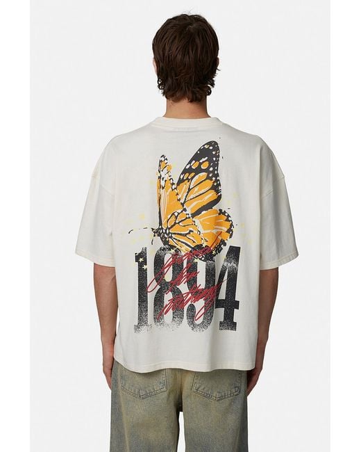 Good For Nothing White Boxy Fit Graphic Tee for men