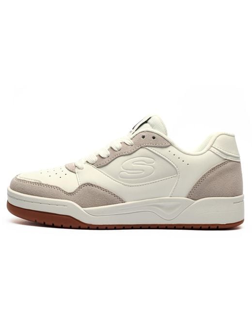 Skechers White Koopa Los Angeles Memory Foam Trainers for men