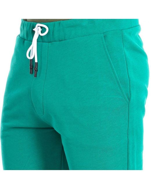 La Martina Green Tmb003-Fp221 Sports Shorts for men