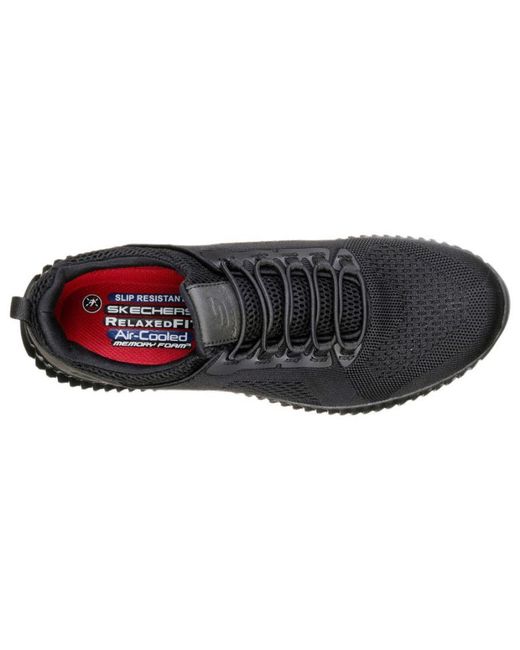 Skechers Black Cessnock Occupational Slip Resistant Shoes for men