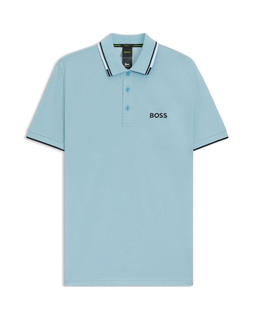 Boss Blue Hbg Paddy Pro Premium Cotton Polo Shirt for men