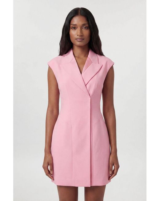 Karen Millen Compact Stretch Seam Detail Tailored Mini Dress