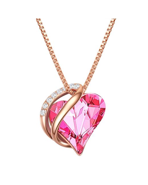 Rafaela Donata Pink Embellished With Swarovski Crystals Necklace