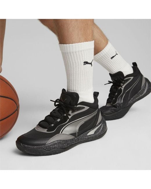 PUMA Black Playmaker Pro Trophies Basketball Shoes