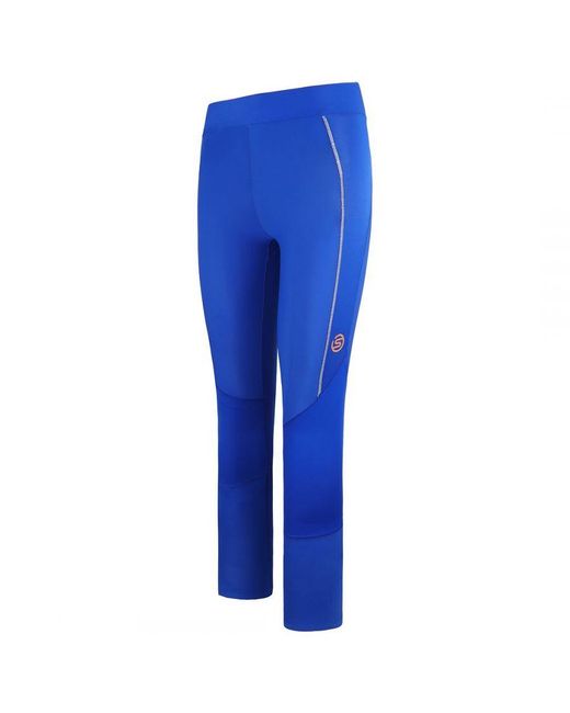 Skins Blue Series-5 Stretch Waist Long Tights Leggings Sf40501190571 Nylon