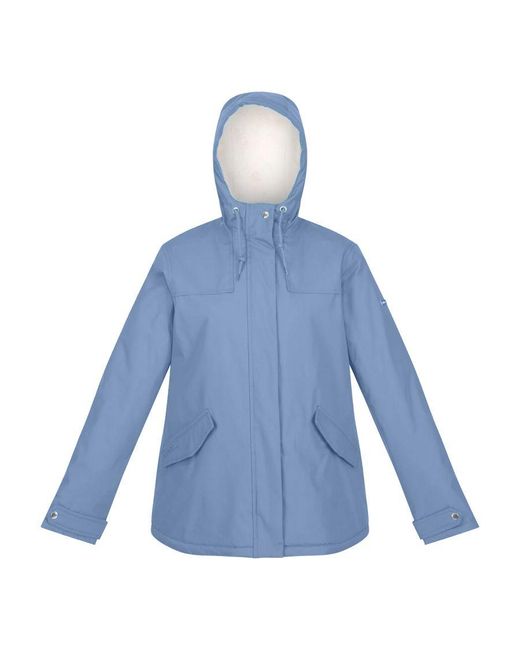 Regatta Blue Bria Faux Fur Lined Waterproof Jacket