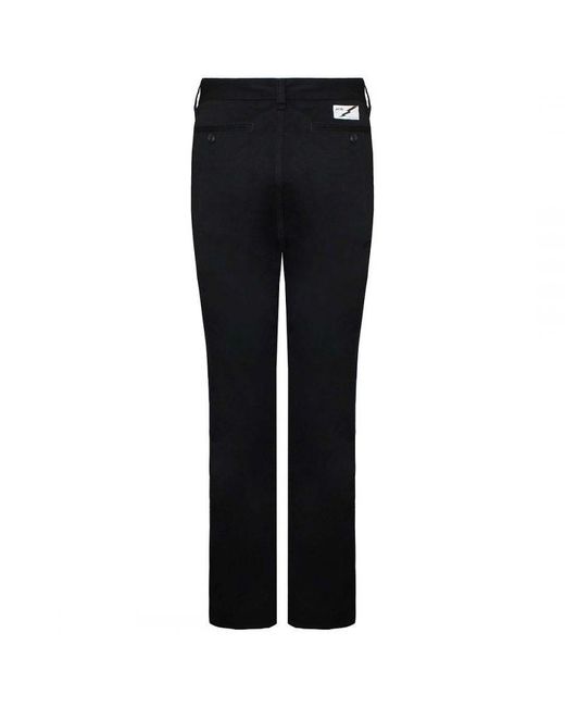 Vans Black Off The Wall Regular Fit Trousers Cotton for men