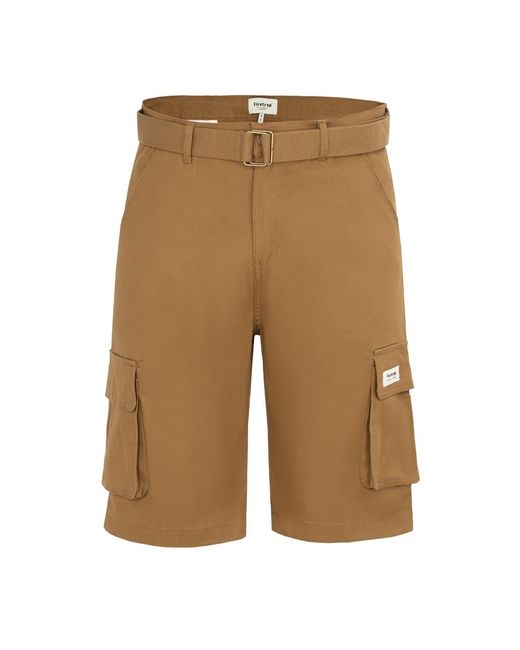 Firetrap Brown Cargo Shorts for men