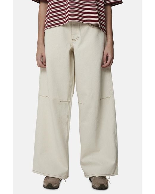 Good For Nothing Natural Baggy Fit Denim Jean With Monogram Stitching