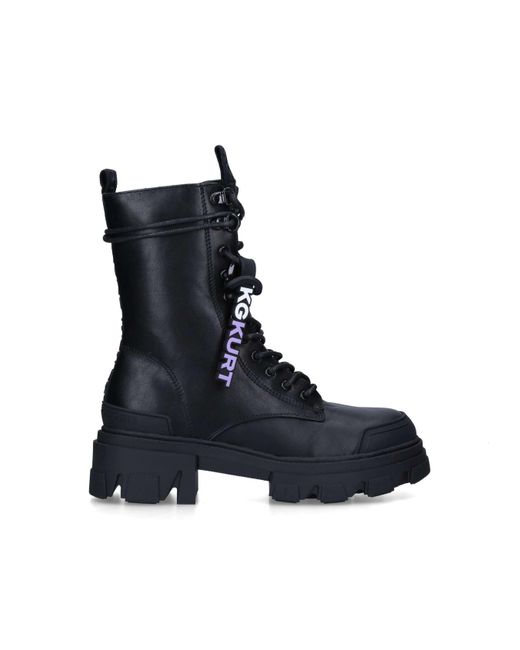 KG by Kurt Geiger Blue Trekker Lace Up Boots