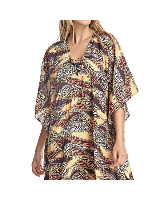 Ory White V-Neck Caftan W230595