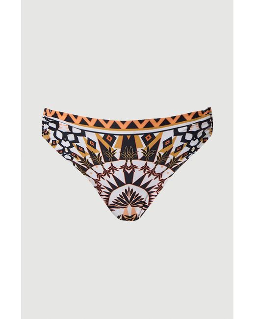 Karen Millen White Tile Print Bikini Bottom