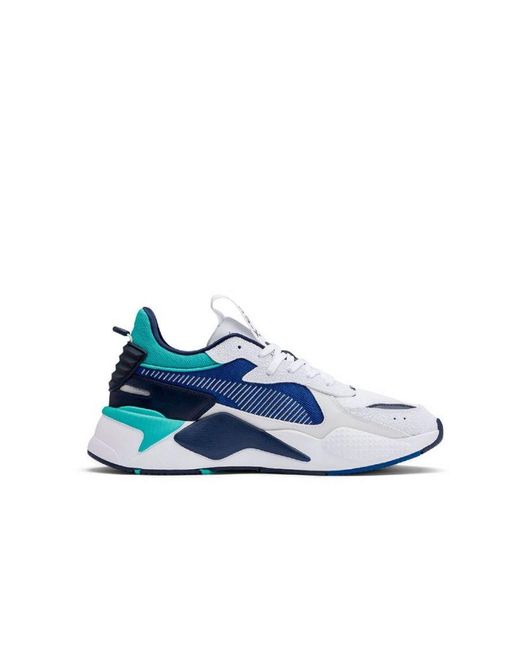 PUMA Blue Rs-x Hard Drive Lace-up White Synthetic Trainers 369818 02 for men