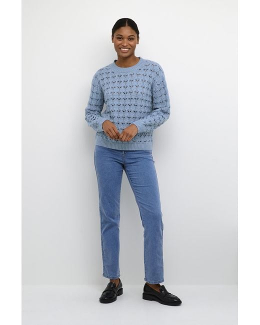 Kaffe Pullover Regular Fit in het Blue