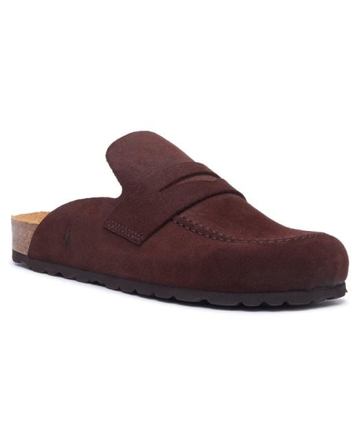 Hush Puppies Red Briar Closed Toe Suede Mules