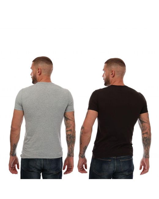 Levi's 2 Pack Grafisch T-shirt In Zwart Grijs in het Multicolor voor heren