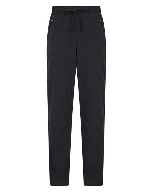 Mountain Warehouse Blue 'Explorer' Fleece Lined Short Trouser Casual Quick Dry Outdoor Pants Polyamide