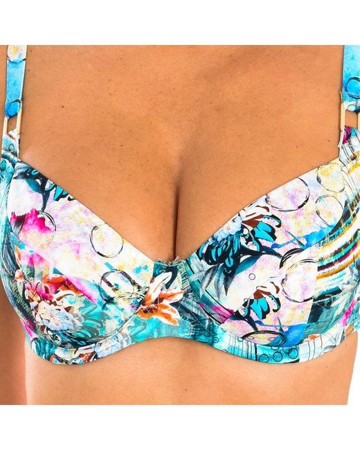 Ory Blue Bikini Top W230235