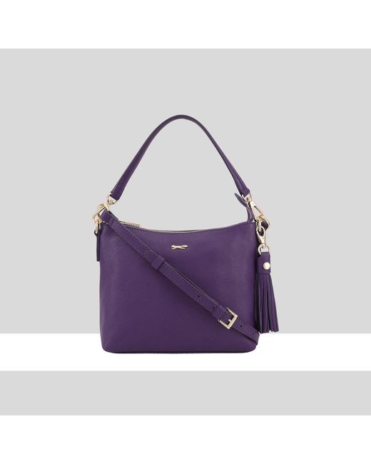 Paul Costelloe Purple Mestolo Leather Multi Way Bag