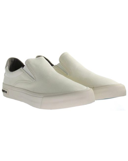 Seavees Black Hawthrone Slip On Standard Bleach Poplin Off Shoes for men