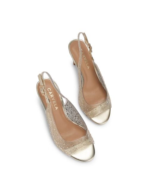 Carvela Kurt Geiger White Lovebird Sling Sandals