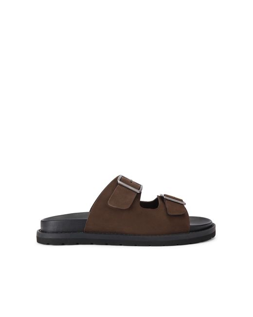 KG by Kurt Geiger Brown Leather Lisbon Sandals for men