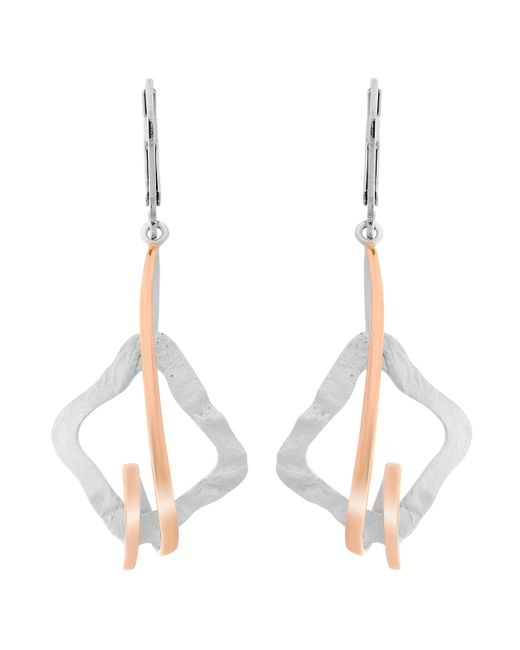 Orphelia Metallic 'Lamara' 925 Sterling Drop Earrings