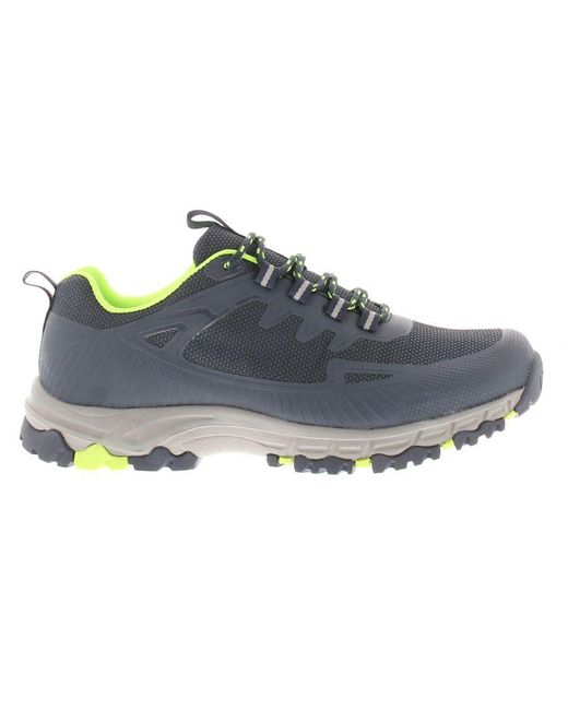 X-hiking Gray Walking Trainer Shoes Ozarks Lace Up for men