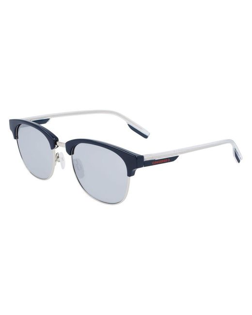Converse Blue Silver Metal Sunglasses for men