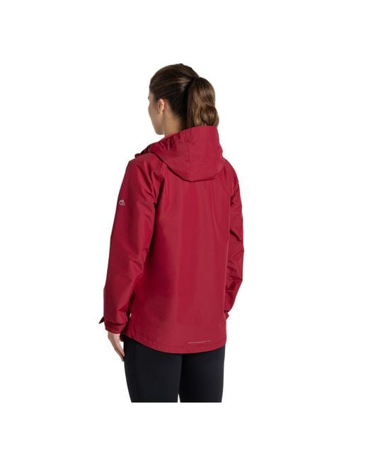 Craghoppers Red Ladies Ossus Waterproof Jacket (Sumac)