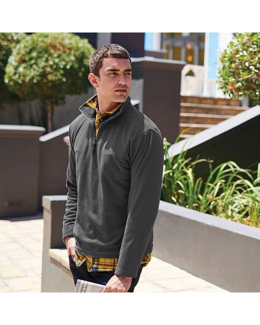 Regatta Blue 170 Series Anti-Pill Zip Neck Micro Fleece (Seal) for men