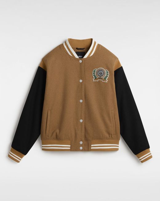 Vans Brown Piper Stadium Jacket