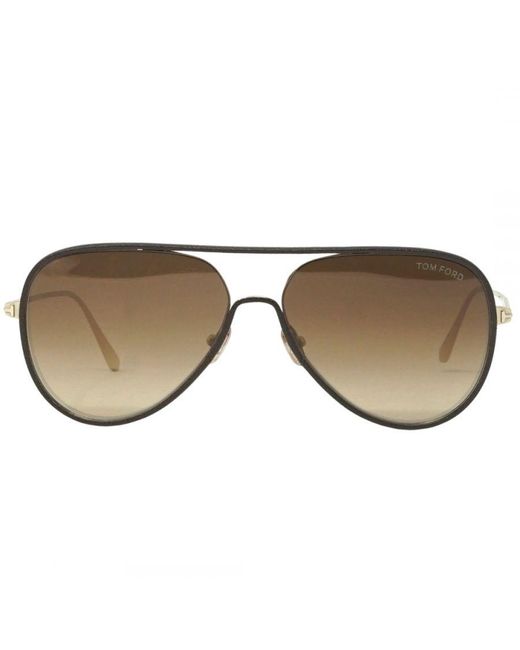 Tom Ford Jessie-02 Ft1016 32g Gold Sunglasses in het Brown voor heren
