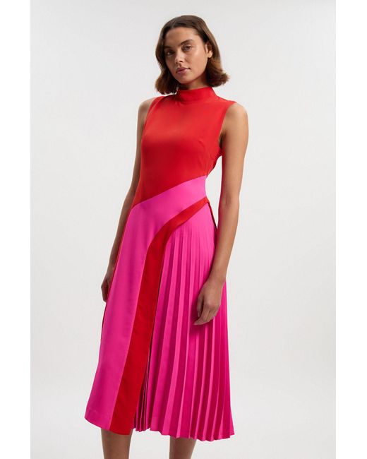 pink and white maternity dress BUMPSUIT main image 0