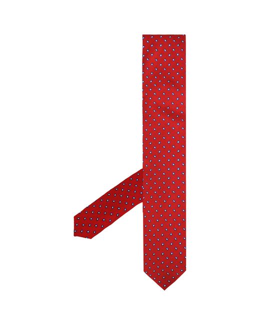 Hackett Red London Printed Dot Ties Silk for men